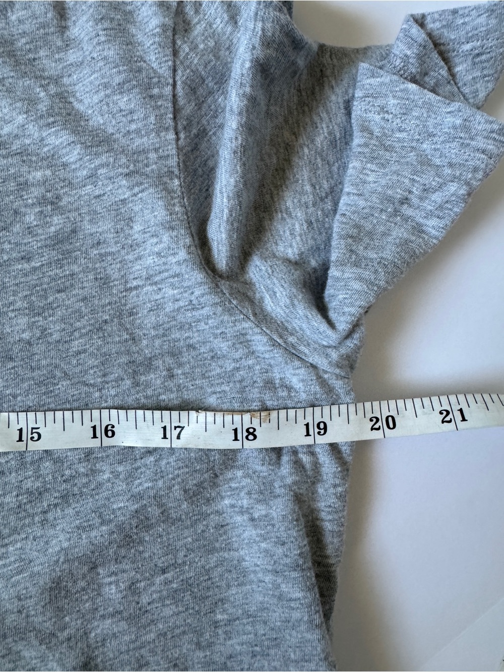 Eileen Fisher Organic Cotton Gray Short Sleeve Crewneck Tee Size Petite Large - Picture 4 of 6